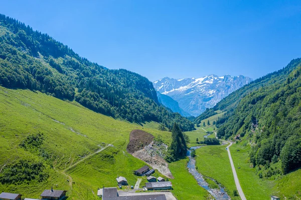 Beuatiful Valley Swiss Alps Switzerland — Stock Photo, Image