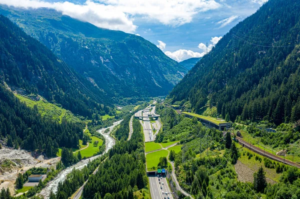 Beautiful Pass Mountains Swiss Alps Switzerland — Stock Photo, Image