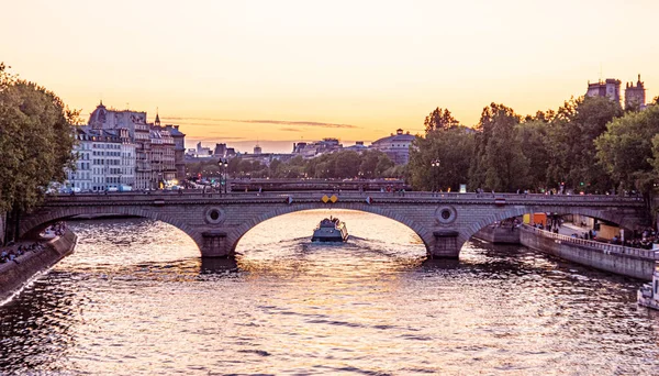 River Seine Paris Evening View Paris Street Photography — Stock Photo, Image