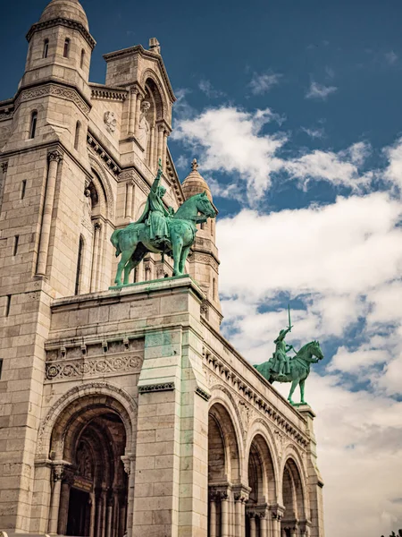 Famosa Cattedrale Del Sacro Cuore Parigi Parigi Street Photography — Foto Stock