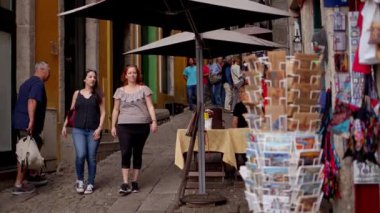 Porto 'daki güzel tarihi bölge - Porto, Portekiz - 18 Eylül 2019