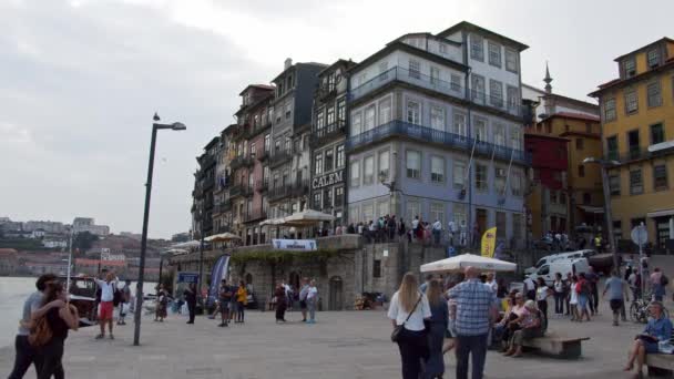 Det Historiske Distriktet Porto Porto Portugal September 2019 – stockvideo