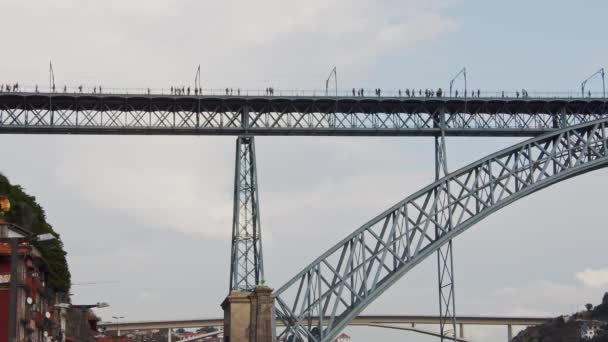 Ponte Dom Luis Porto Porto Portugal Setembro 2019 — Vídeo de Stock