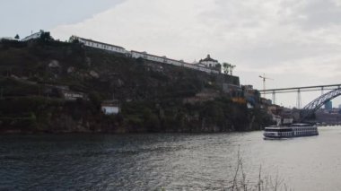 Porto 'daki River Douro - Akşam çekimi - Porto, Portekiz - 18 Eylül 2019
