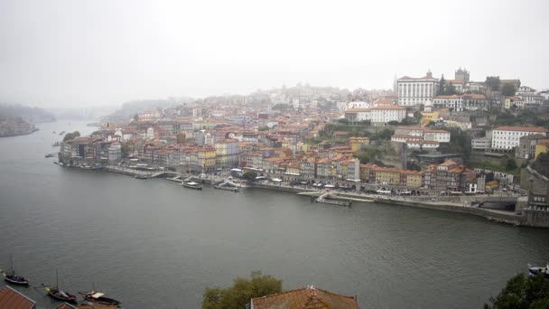 Aerial View City Porto Porto Portugal September 2019 — Stok video