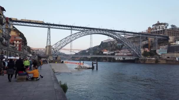 Beautiful River Douro Porto Porto Portugal September 2019 — Stock Video