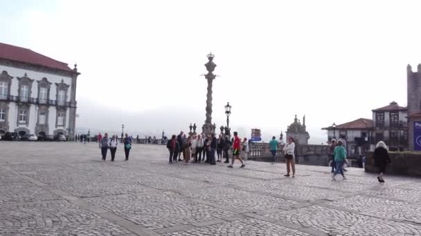 Praça Grande Cidade Porto Porto Portugal Setembro 2019 — Vídeo de Stock