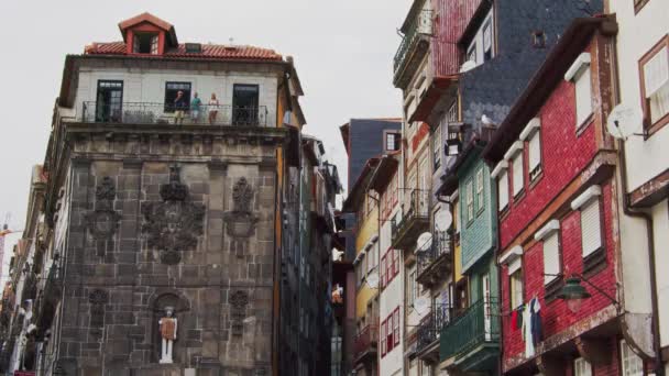 Das Historische Viertel Von Porto Porto Portugal September 2019 — Stockvideo