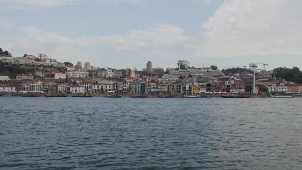 Hermoso Río Duero Oporto Porto Portugal Septiembre 2019 — Vídeo de stock