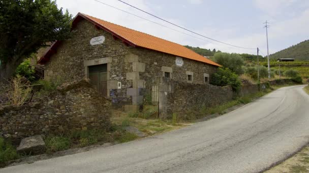 Oud Stenen Huis Douro Valley Portugal Porto Portugal September 2019 — Stockvideo