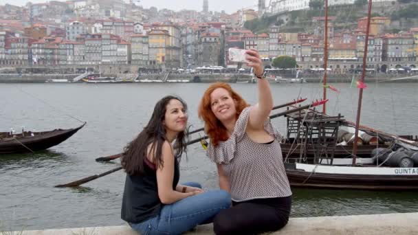 Hermoso Día Oporto Ciudad Norte Portugal Imágenes Viaje — Vídeo de stock