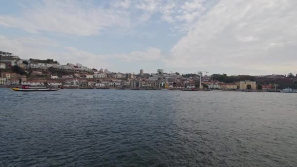 Belo Rio Douro Porto Porto Portugal Setembro 2019 — Vídeo de Stock