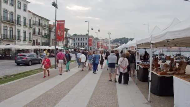 Utcai Eladó Porto Városában Porto Portugália 2019 Szeptember — Stock videók