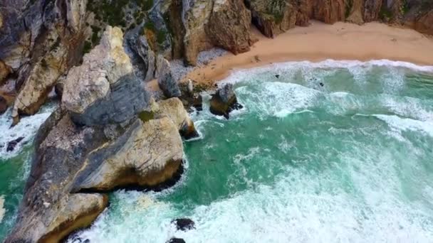 Όμορφη Ursa Beach Από Ψηλά Είναι Σαν Παράδεισος Εναέρια Drone — Αρχείο Βίντεο
