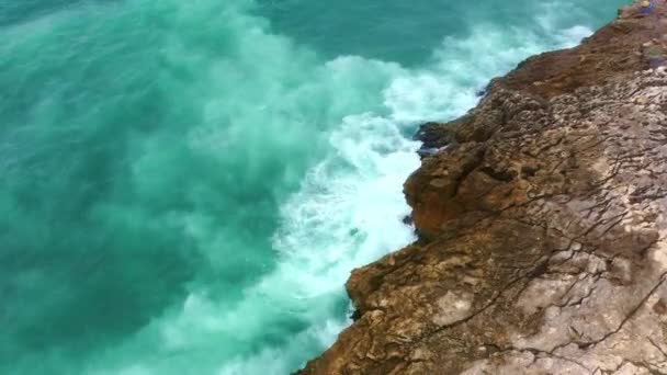 Incrível Costa Boca Inferno Portugal Imagens Aéreas Drones — Vídeo de Stock