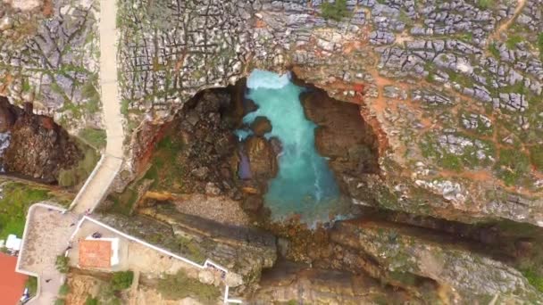 Incroyable Littoral Boca Inferno Portugal Images Aériennes Drones — Video