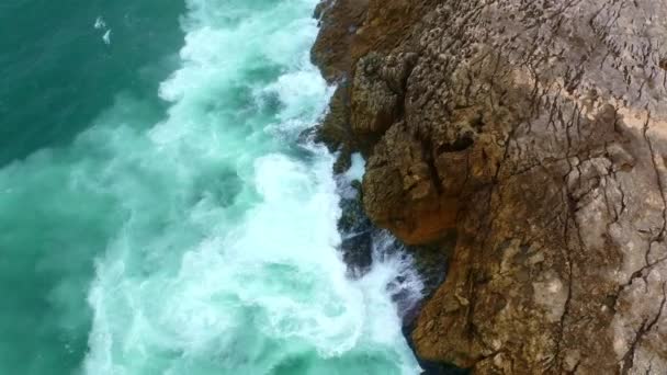 Die Atemberaubende Küste Von Boca Inferno Portugal Drohnenaufnahmen Aus Der — Stockvideo