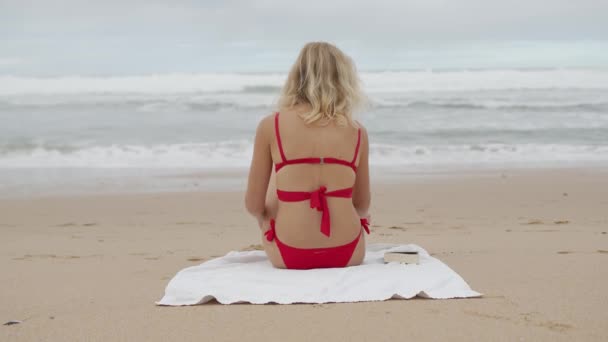 Прекрасний День Пляжі Чудове Місце Відпочинку Подорожі Кадри — стокове відео