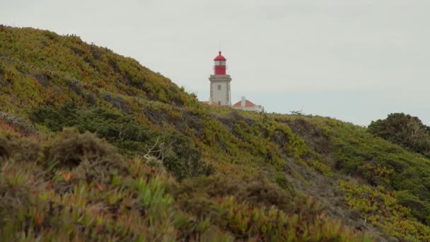 Portekiz Deki Cape Roca Daki Sintra Doğal Parkı Cabo Roca — Stok video