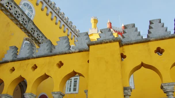 Increíble Palacio Peña Portugal Imágenes Viaje — Vídeo de stock