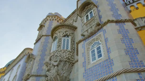 Národní Palác Pena Sintra Portugalsko Cestovní Záběry — Stock video