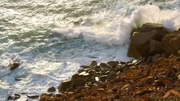 Cape Roca Famosa Costa Cabo Roca Portugal Pôr Sol Metragem — Vídeo de Stock