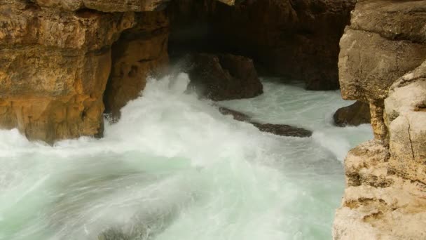 Côte Rocheuse Boca Inferno Océan Atlantique Portugal Séquences Voyage — Video