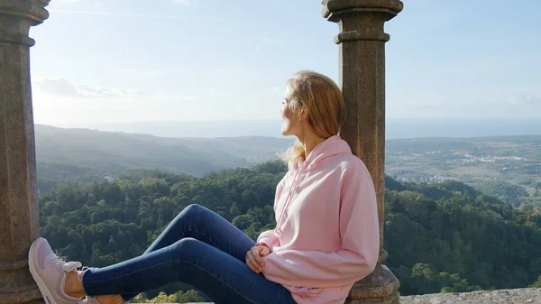 Vista Sul Parco Naturale Sintra Fotografia Viaggio — Foto Stock