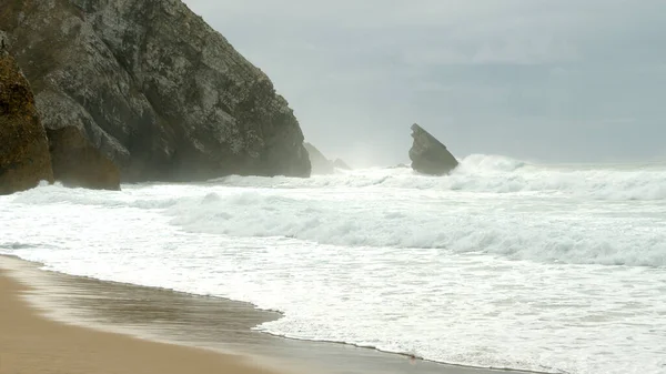 Vilda Atlantkusten Vid Adraga Beach Portugal Fotografi — Stockfoto