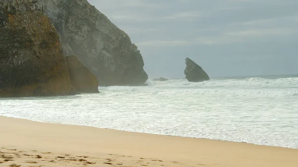 Vilda Atlantkusten Vid Adraga Beach Portugal Fotografi — Stockfoto