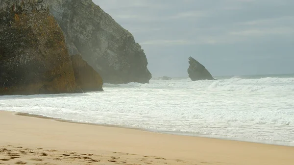 Vilda Atlantkusten Vid Adraga Beach Portugal Fotografi — Stockfoto