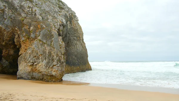 Bella Spiaggia Adraga Sulla Costa Dell Oceano Atlantico Portogallo Fotografia — Foto Stock