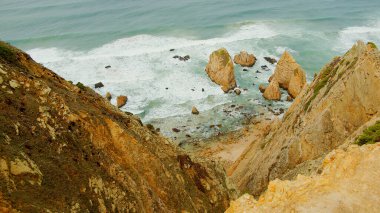 Portekiz, Cape Roca 'daki Sintra Doğal Parkı Cabo de Roca - seyahat fotoğrafçılığı