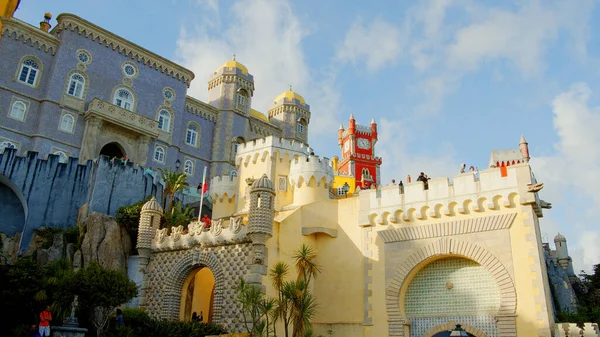 Colorful Buildings National Palace Pena Sintra Travel Photography — Stock Photo, Image