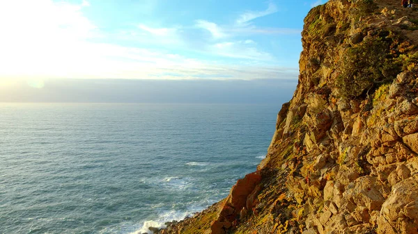 Prachtige Plek Portugal Cabo Roca Aan Atlantische Oceaan Zonsondergang Reizen — Stockfoto