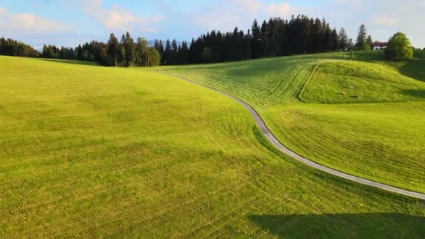 Incrível natureza da Baviera no distrito de Allgau dos Alpes Alemães — Vídeo de Stock