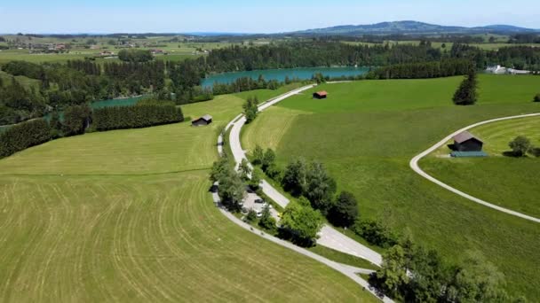 Erstaunliche Natur in Bayern im Allgäu — Stockvideo