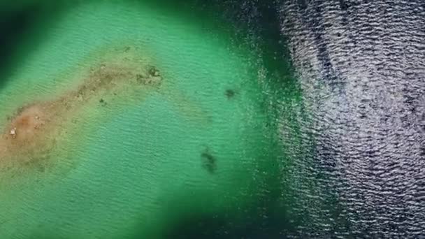 Magnifique Eibsee Bavière Dans Les Alpes Allemandes Haut Vue Aérienne — Video