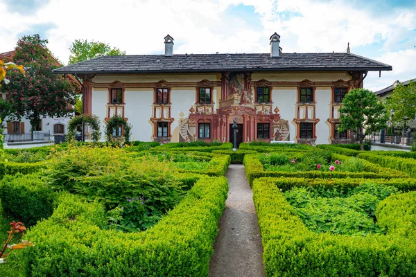 Pilate House Oberammergau Bavaria Oberammergau Germany May 2020 — 图库照片