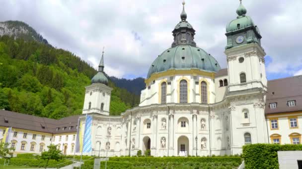 Abbazia Ettal Chiamata Kloster Ettal Monastero Nel Villaggio Ettal Baviera — Video Stock