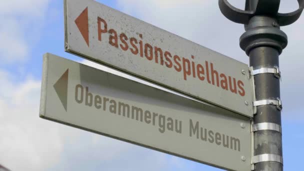 Famous Passion Play Theater Oberammergau Oberammergau Γερμανία Μαΐου 2020 — Αρχείο Βίντεο