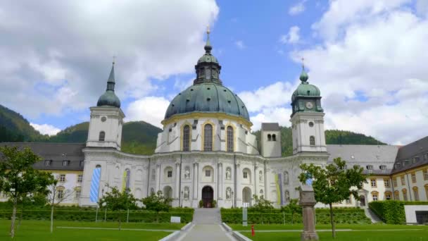 Abadía Ettal Llamada Kloster Ettal Monasterio Pueblo Ettal Baviera Ettal — Vídeos de Stock
