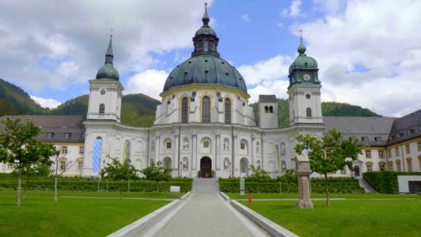 Abbazia Ettal Chiamata Kloster Ettal Monastero Nel Villaggio Ettal Baviera — Video Stock