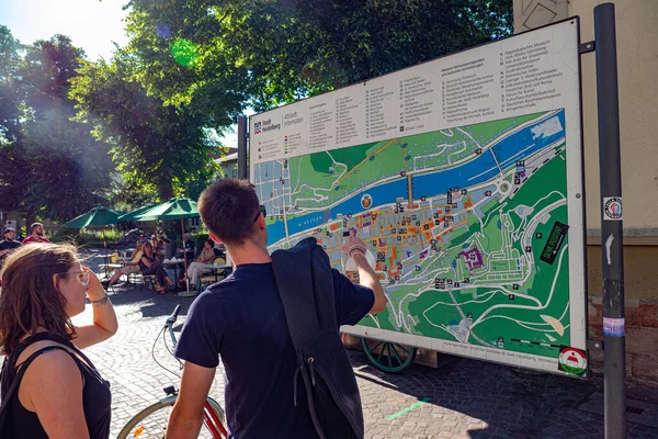 Map City Heidelberg Heidelberg Germany May 2020 High Quality Photo — Stock Photo, Image