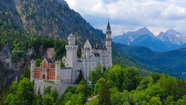 Château Neuschwanstein célèbre en Bavière Allemagne — Photo