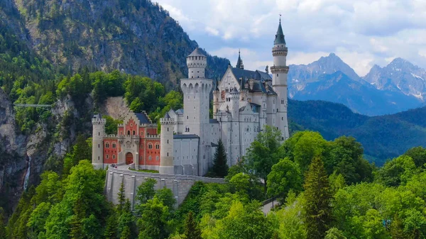 Château Neuschwanstein célèbre en Bavière Allemagne — Photo