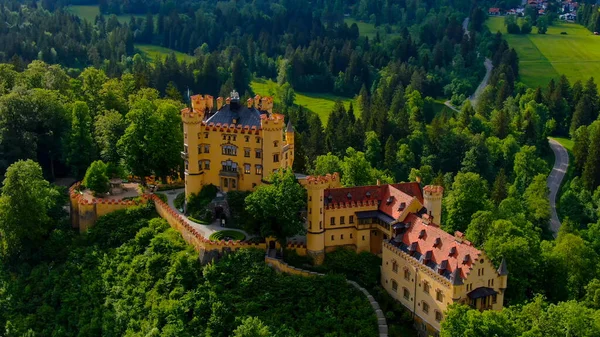 Знаменитый замок Гогеншвангау в Баварии Германия - Высокий замок — стоковое фото