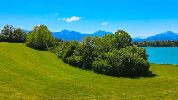 Increíble naturaleza de Baviera en el distrito de Allgau de los Alpes alemanes — Foto de Stock