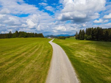 Alman Alpleri 'nin Allgau bölgesindeki Bavyera' nın şaşırtıcı doğası
