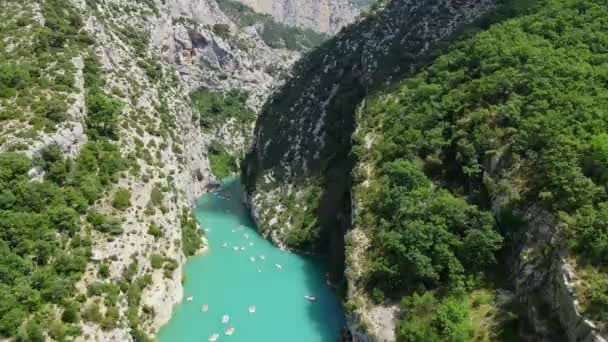 Fransız Alplerindeki Verdon Kanyonu — Stok video